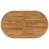 vidaXL Placă de masă Oval Lemn solid de tec natural