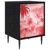 vidaXL Dulap de noapte AACHEN Stejar Negru 36 x 33 x 51 cm
