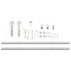 vidaXL Set piese pentru ușă glisantă, argintiu, 200 cm oțel inoxidabil