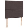 vidaXL Cadru de pat otoman cu saltea țesătură maro &icirc;nchis 120x190 cm