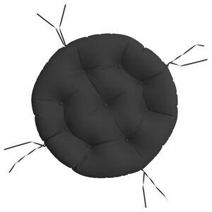 vidaXL Pernă rotundă negru, &Oslash; 60 x11 cm, țesătură Oxford