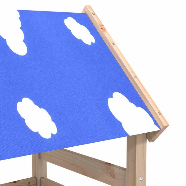 vidaXL Turn de joacă Maro 110.5 x 52.5 x 215 cm Lemn de pin masiv