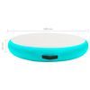 vidaXL Saltea gimnastică gonflabilă cu pompă verde 100x100x10 cm PVC