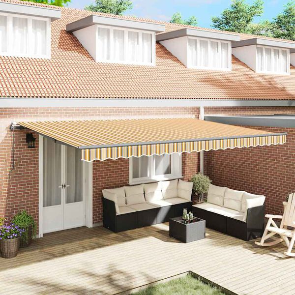 vidaXL Cortina Retractabilă Multicolour 500 &times; 350 cm