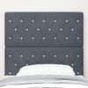 vidaXL Tăblie cap cu headboard Gri închis 100 cm Piele artificială