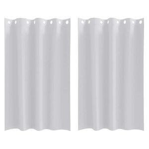 vidaXL Perdele Opaque cu Inel 2 pcs Gri Deschis 175 x 140 cm Poliester