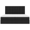 vidaXL Pat cu storage cu saltea Negru 180 x 200 cm Piele artificială