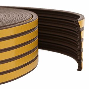 vidaXL Banda adeziva pentru feronerie Maro 15 x 8 mm 100 m Spumă EPDM