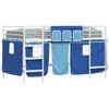 vidaXL Cadru de pat supraetajat pentru copii cu perdele 107 x 203 cm