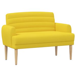 vidaXL Canapea cu capitonaj butonat Galben Deschis 116 x 67 x 80 cm