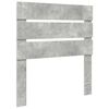 vidaXL Tăblie cap Gri din beton 90 cm Lemn compozit
