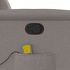 vidaXL Fotoliu de masaj rabatabil, gri taupe, material textil