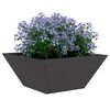 vidaXL Vază pentru Grădină 5 pcs Negru 35 x 35 x 15 cm