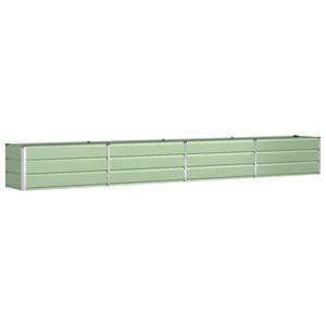 vidaXL Jardinieră Verde pastel 385 x 50 x 45 cm Oțel Galvanizat