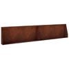 vidaXL Zid de sprijin 2 buc. 100 x 12 x 30 cm Ruginit