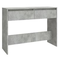 vidaXL Masă consolă, gri beton, 100x35x76,5 cm, PAL
