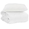 vidaXL Pilotă de vară cu pernă 2 pcs Alb Microfibră