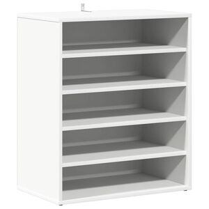 vidaXL Pantofar, alb, 60x35x70 cm, PAL