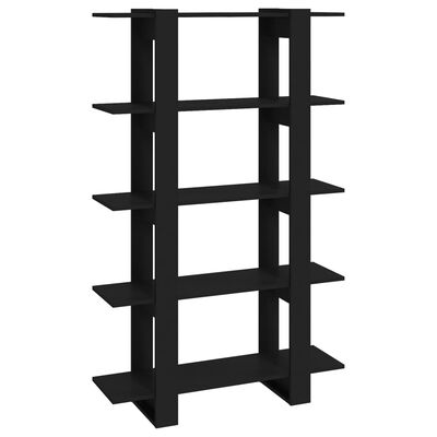 vidaXL Bibliotecă/Separator cameră, negru, 100x30x160 cm