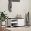vidaXL Bancă pentru hol cu pernă Simplu Alb 80 x 38 x 46 cm