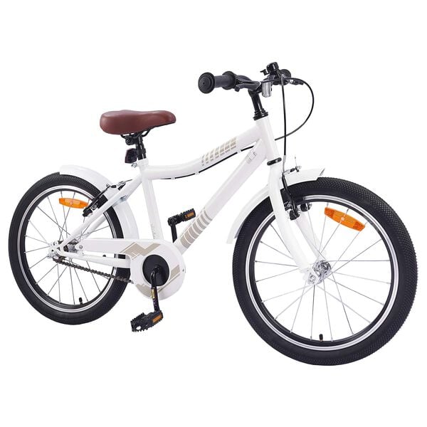 vidaXL Bicicletă pentru Copii 18 Inci pentru 5-7 ani alb