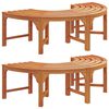 vidaXL Bancă cu arbori 2 pcs natural 160 x 80 x 45cm