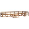 vidaXL Set de canapele de exterior 7 pcs natural Lemn Solid de Acacia