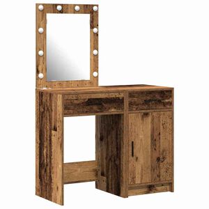 vidaXL Masă de Machiaj 2 pcs Maro 50 x 41 x 135 cm Lemn compozit