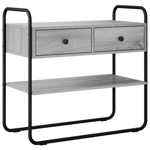 vidaXL Masă de consolă Sonoma gri 80 x 40 x 75 cm Lemn prelucrat