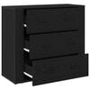 vidaXL Bufet cu sertar Stejar Negru 80 x 33 x 70 cm Lemn compozit