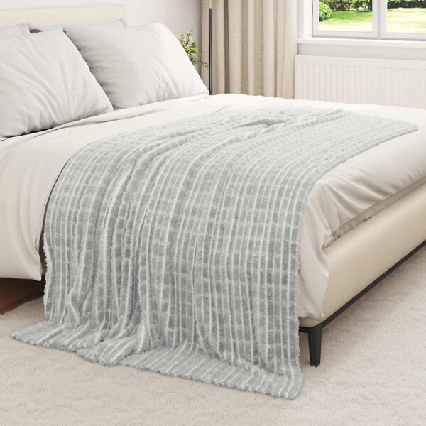 vidaXL Pătura de aruncat Gri 200 x 150 cm Molton