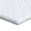 vidaXL Topper din nucă de cocos Alb 70 x 200 cm Material Jacquard