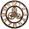 vidaXL Ceas de perete, auriu și negru, 58 cm, metal