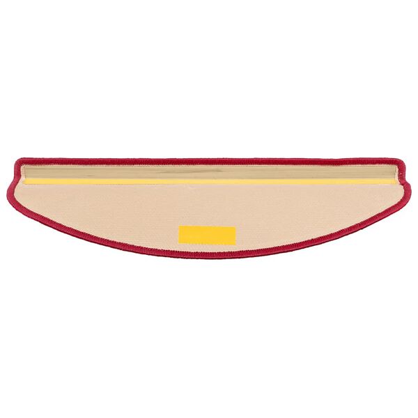 vidaXL Covorașe scări autoadezive, 15 buc., roșu, 65 x 21 x 4 cm