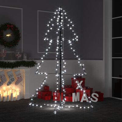 vidaXL Brad Crăciun conic, 200 LED-uri, 98x150 cm, interior & exterior