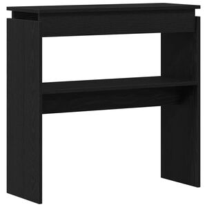 vidaXL Masă de consolă Stejar Negru 80 x 30 x 80 cm Lemn prelucrat