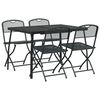 vidaXL Set de Mobilier pentru Exterior 5 buc. Antracit Fier și Oțel