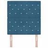 vidaXL Tăblie cap cu headboard Albastru închis 80 cm Piele artificială