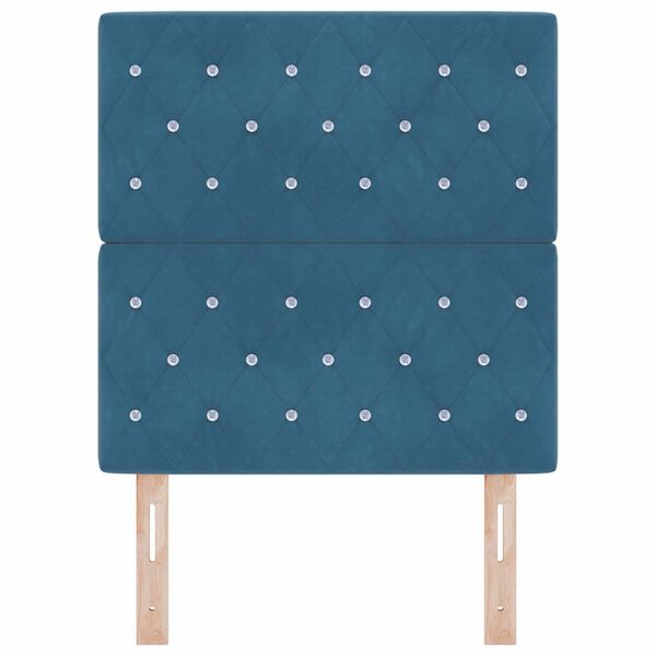 vidaXL Tăblie cap cu headboard Albastru închis 80 cm Piele artificială