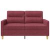 vidaXL Canapea cu 2 locuri, roșu vin, 120 cm, material textil