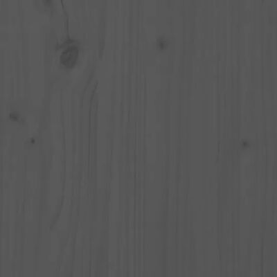 vidaXL Pat din paleți, gri, 140x190 cm, lemn masiv de pin