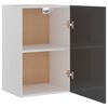vidaXL Dulap suspendat &ldquo;Lyon&rdquo; gri extralucios 39,5x31x60 cm
