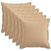 vidaXL Husă pentru pernă 6 buc. HOUTEN Crem 30 x 30 cm In sintetic