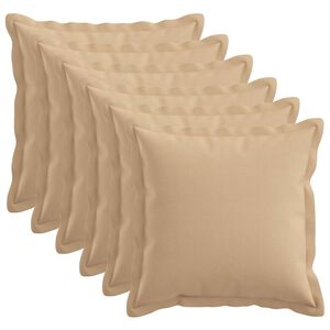 vidaXL Husă pentru pernă 6 buc. HOUTEN Crem 30 x 30 cm In sintetic