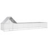 vidaXL Coteț pentru păsări, 8 x 2 x 2 m, oțel galvanizat