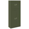 vidaXL Dulap de depozitare 2 buc. Verde măsliniu 90 x 40 x 210 cm Oțel