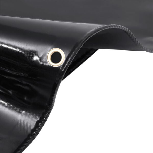 vidaXL Prelată 650 g/m² 2 x 3 m, negru