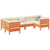 vidaXL Set mobilier de grădină cu perne, 6 piese, lemn masiv de pin