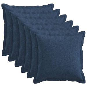 vidaXL Husă pentru pernă 6 pcs HOUTEN albastru 45 x 45 cm In sintetic