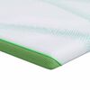 vidaXL Suport pentru saltea Alb și Verde 80 x 200 cm Material jacquard